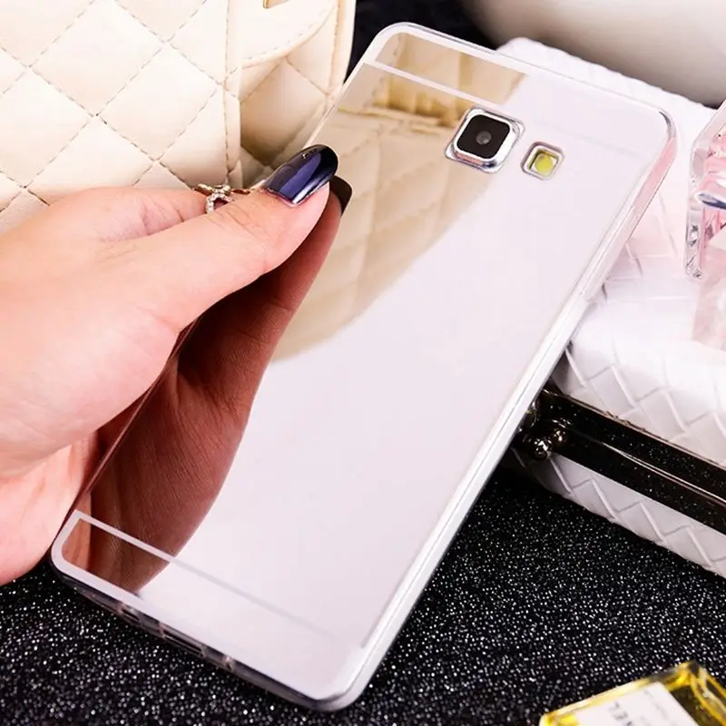 Зеркальный чехол КРЫШКА ДЛЯ samsung Galaxy J1 J2 J5 J7 A3 A5 A7 J510 G530 G531H Grand Prime мягкий из термопластика чехол s розовое золото