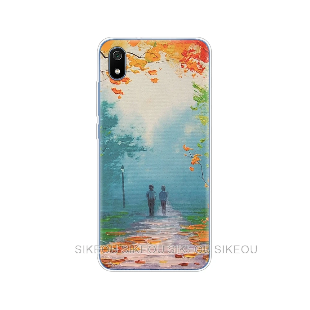 Силиконовый чехол для xiaomi redmi 7a, чехол s, полная защита, мягкая задняя крышка из ТПУ для redmi 7 a, бампер hongmi 7a, чехол для телефона - Color: 34617