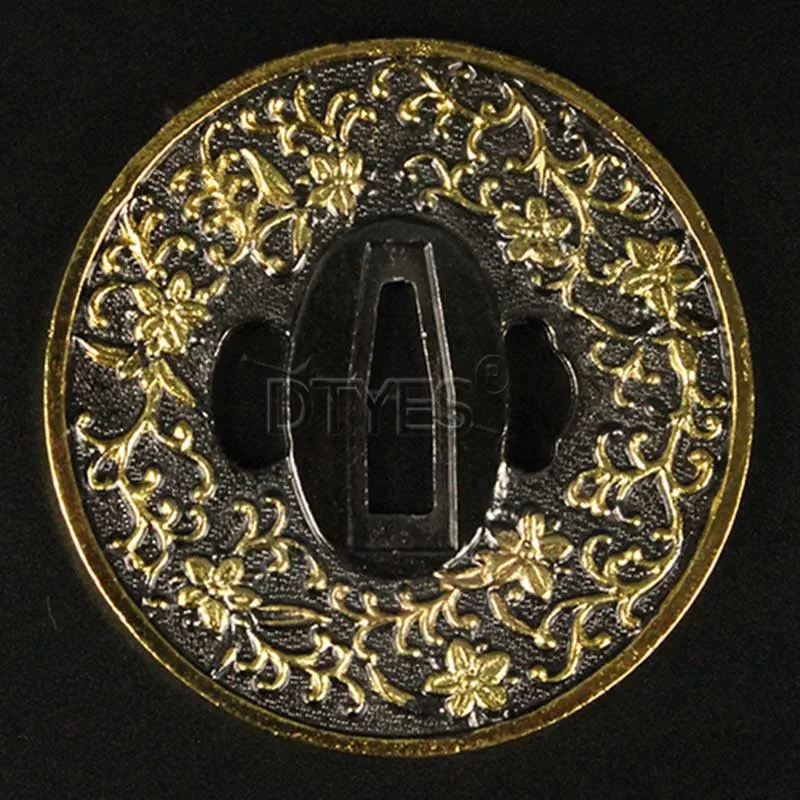 Сплав японские аксессуары для мечей Tsuba Красивая защита для катаны вакизаши Танто 3,2 см ширина(около хабаки) лезвие Al01-Al32