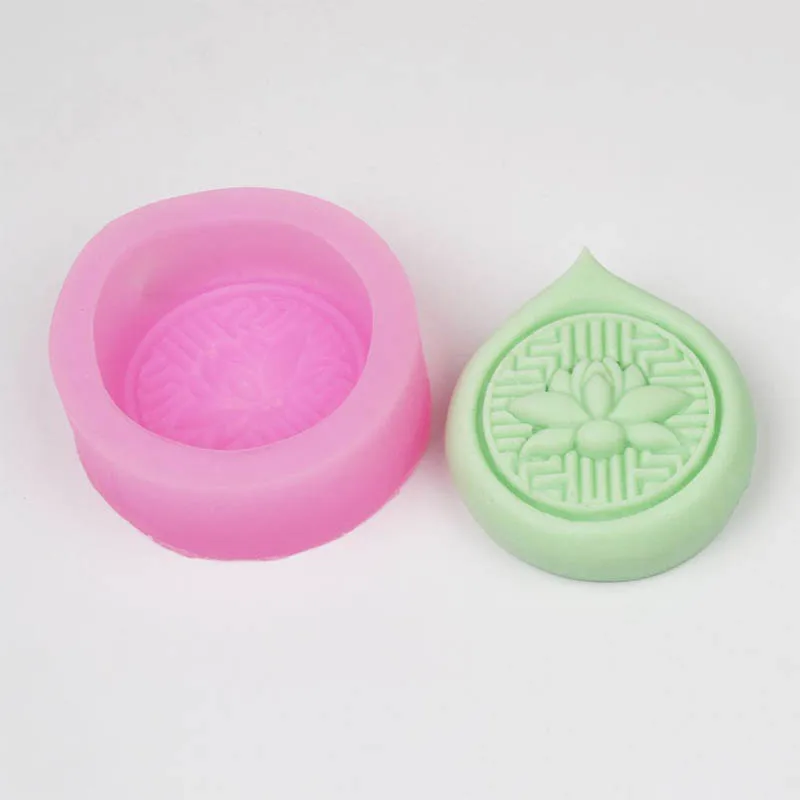Multifunction Soap Mould 1Pcs Food Grade Silicone Lotus Pattern DIY Making Tools Fondant Cake Mold 1PC | Дом и сад