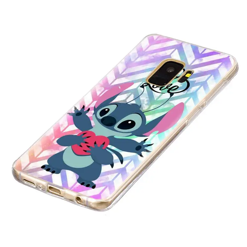 Cartoon Cute Stich Silicone Case for Samsung Galaxy A71 A51 A90 5G A50 A70 A40 A20e A10 A30 A80 A8 Plus A7 A9 Cover