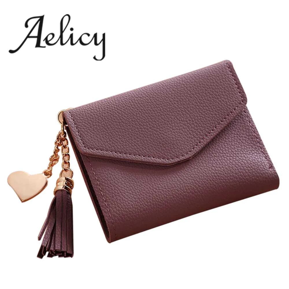 Aelicy Роскошный кошелек с кисточками модный дизайнерский однотонные стандартные