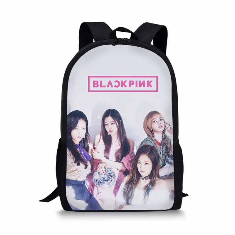 As Pictures THIKIN Blackpink школьные рюкзаки для девочек известный K POP Star Детский рюкзак подростковый ранец школьная сумка на заказ Mochila Escolar - Цвет: As Pictures