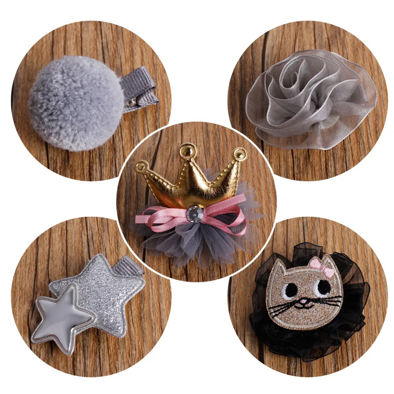 Дети принцесса детей хлопок диадема коронки бантом мяч шпильки ребенка тиара