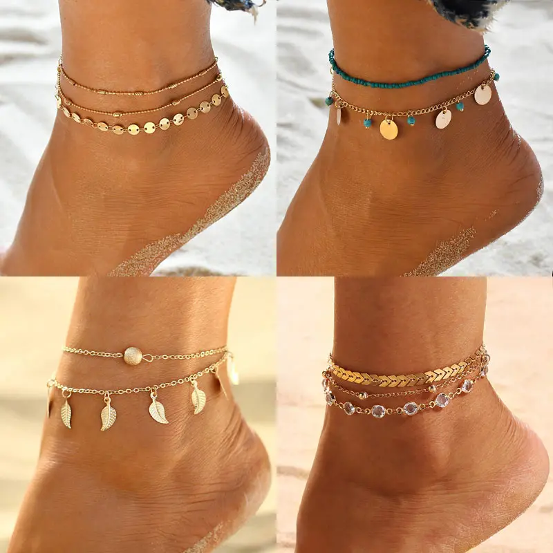 Новый многослойный браслет браслеты из нержавеющей стали для женщин в богемном