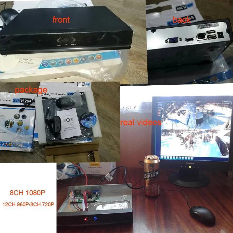 Techage 8CH 1080 P мини видеорегистратор Full HD P2P облако видеонаблюдения NVR 1920*1080 Onvif 2.0 сети