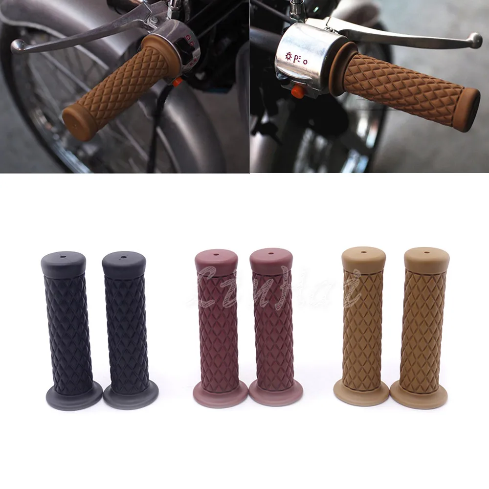 Универсальный мотоцикл 7/8 &quot22 мм винтажный резиновый руль для CG125 CB400 поплавок