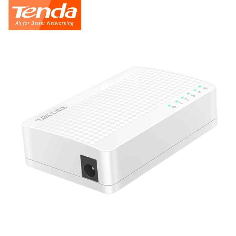 Tenda S105 Ethernet коммутатор 5 портов s мини настольный сетевой коммутатор 10 м/100 м RJ45 порт полный дуплексный LAN концентратор Plug and Play Простая настройка