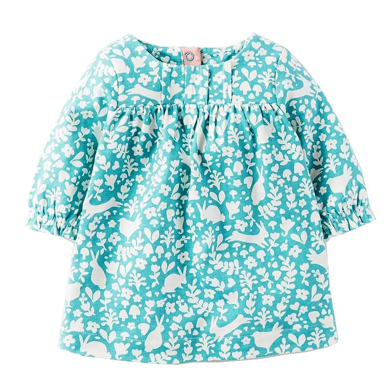 87 Платье с длинными рукавами для маленьких девочек; Robe Princesse Fille; рождественское платье; Детские платья с рисунком для девочек; детская одежда; Vestidos - Цвет: 87