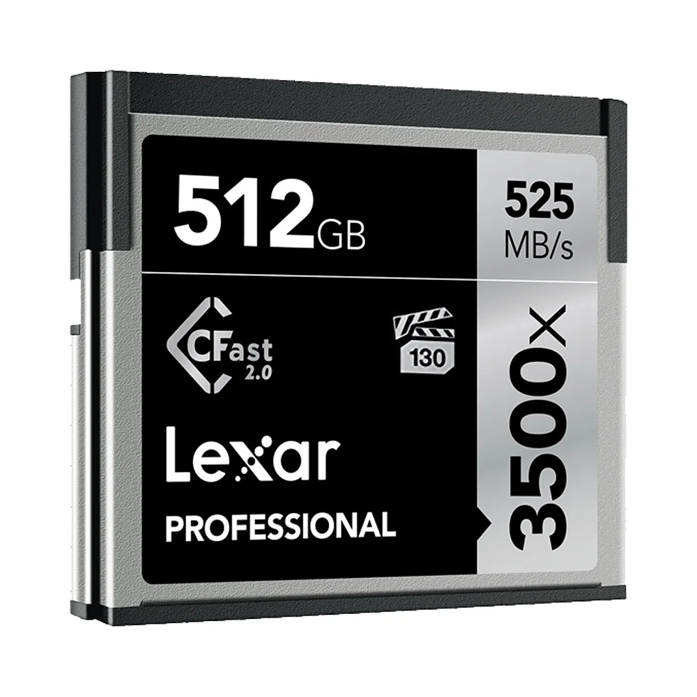 512GB Оригинальные оригинальные 3500X карты памяти Lexar, sd-карта, 64 ГБ, Cfast 2,0, карта 128 ГБ, cf-карта, высокая скорость до 525 м/с, профессиональная камера - Capacity: 512GB