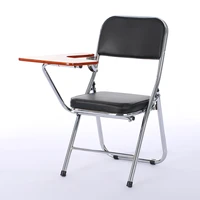 modern fashion staff training chair with writing board folding office chair portable comfortable student learning computer chair