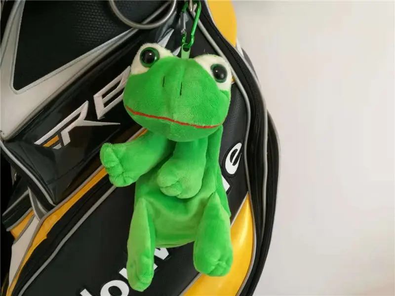frog Новые маленькие сумки на молнии для мячей для гольфа, можно упаковать 5-7 штук, мячи для гольфа, тройники, маркеры для ключей, забавные мультяшные животные, сумки для гольфа, многофункциональные - Цвет: frog