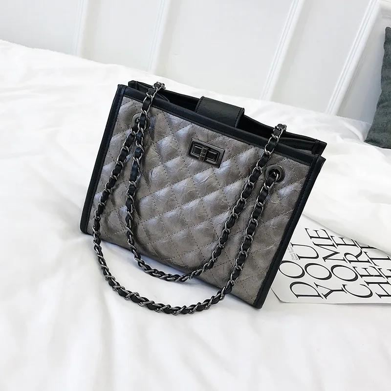 Bags For Women 2019 PU Leather Shoulder Ladies Handbag Luxury Brand Chain Cross Body Large Shopping Tote Bag Woman | Багаж и сумки