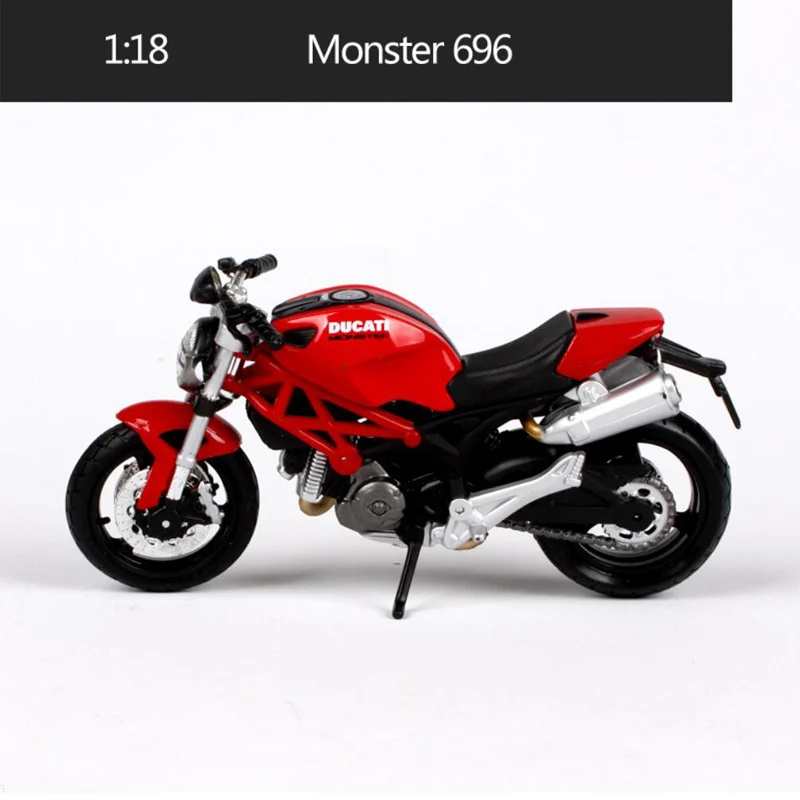 Monster 696 Maisto 1:18 масштаб сплав модель мотоцикла игрушка Моделирование мотоцикл спортивный мотор модели гоночных автомобилей детские игрушки для мальчиков - Цвет: Monster 696