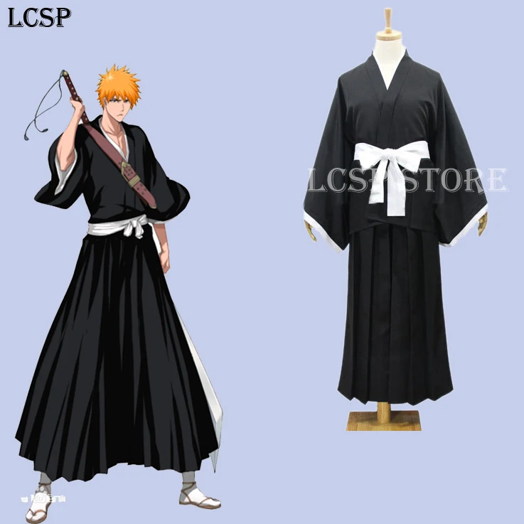 LCSP японское аниме отбеливатель Die pa Косплей Костюм Kurosaki Ichigo кимоно Униформа