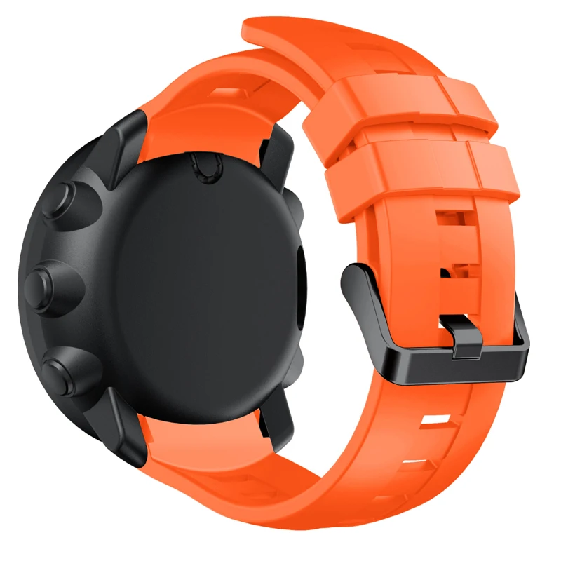 Ремешок для Suunto Ambit 3 вертикальный, 24 мм мягкий силиконовый сменный Браслет для Suunto Traverse Alpha Spartan