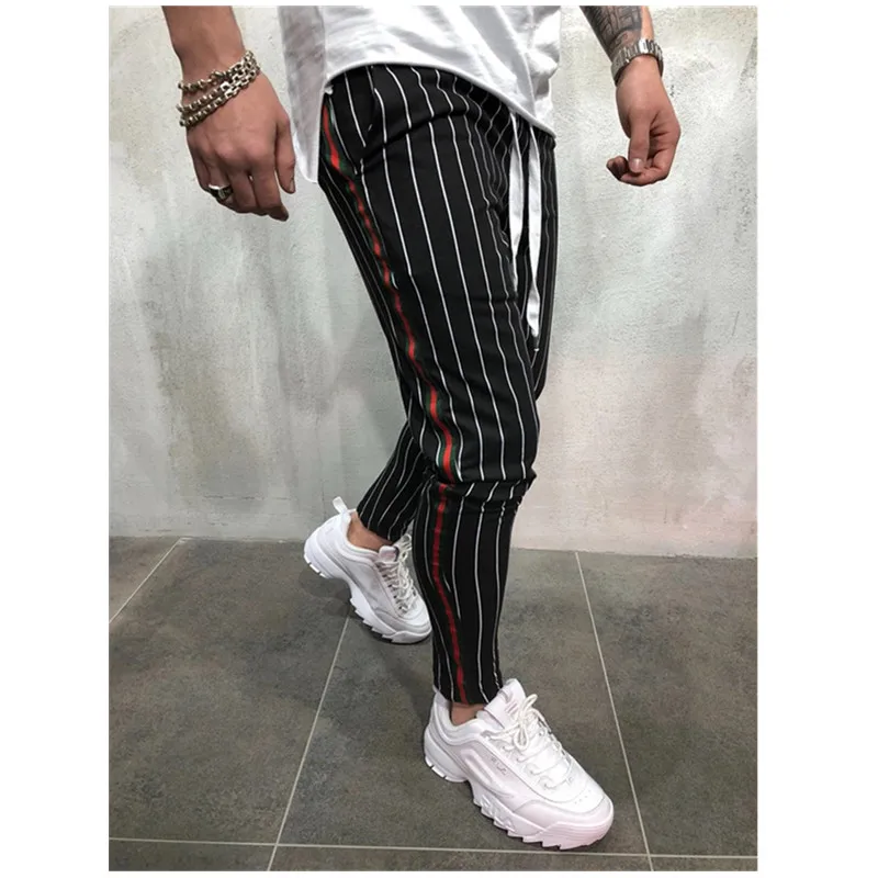 The found для мужчин саржевого Jogger 2019 в полоску Urban прямые повседневные брюки тонкий