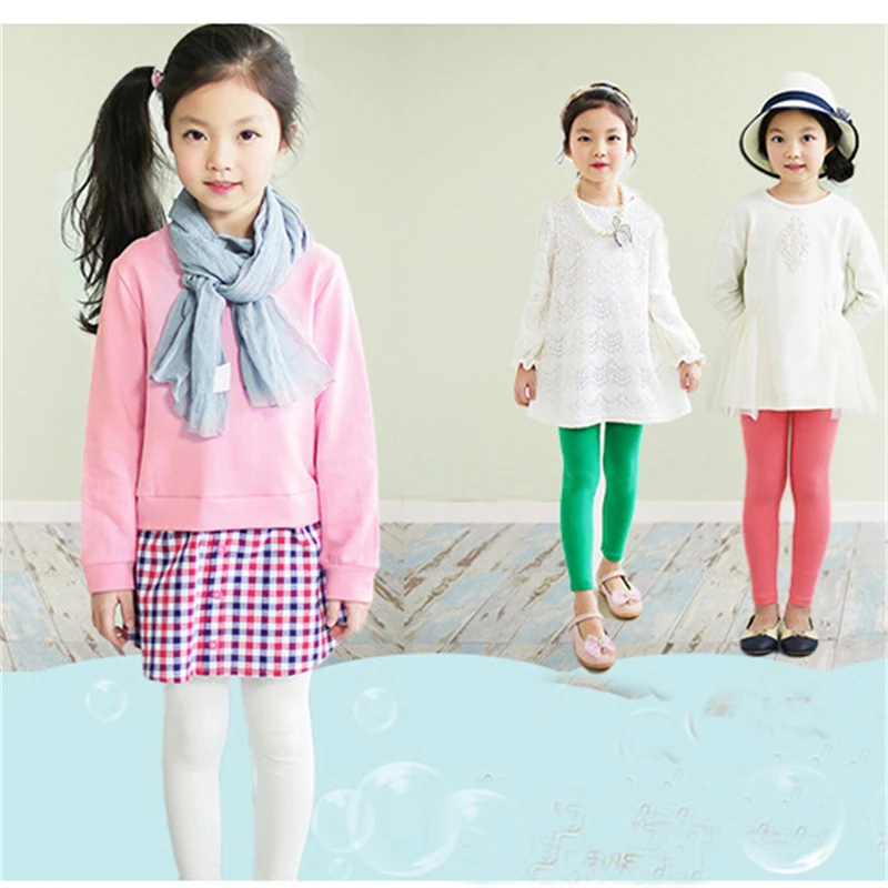 2017 Лидер продаж для маленьких девочек эластичные леггинсы штаны ребенок конфеты