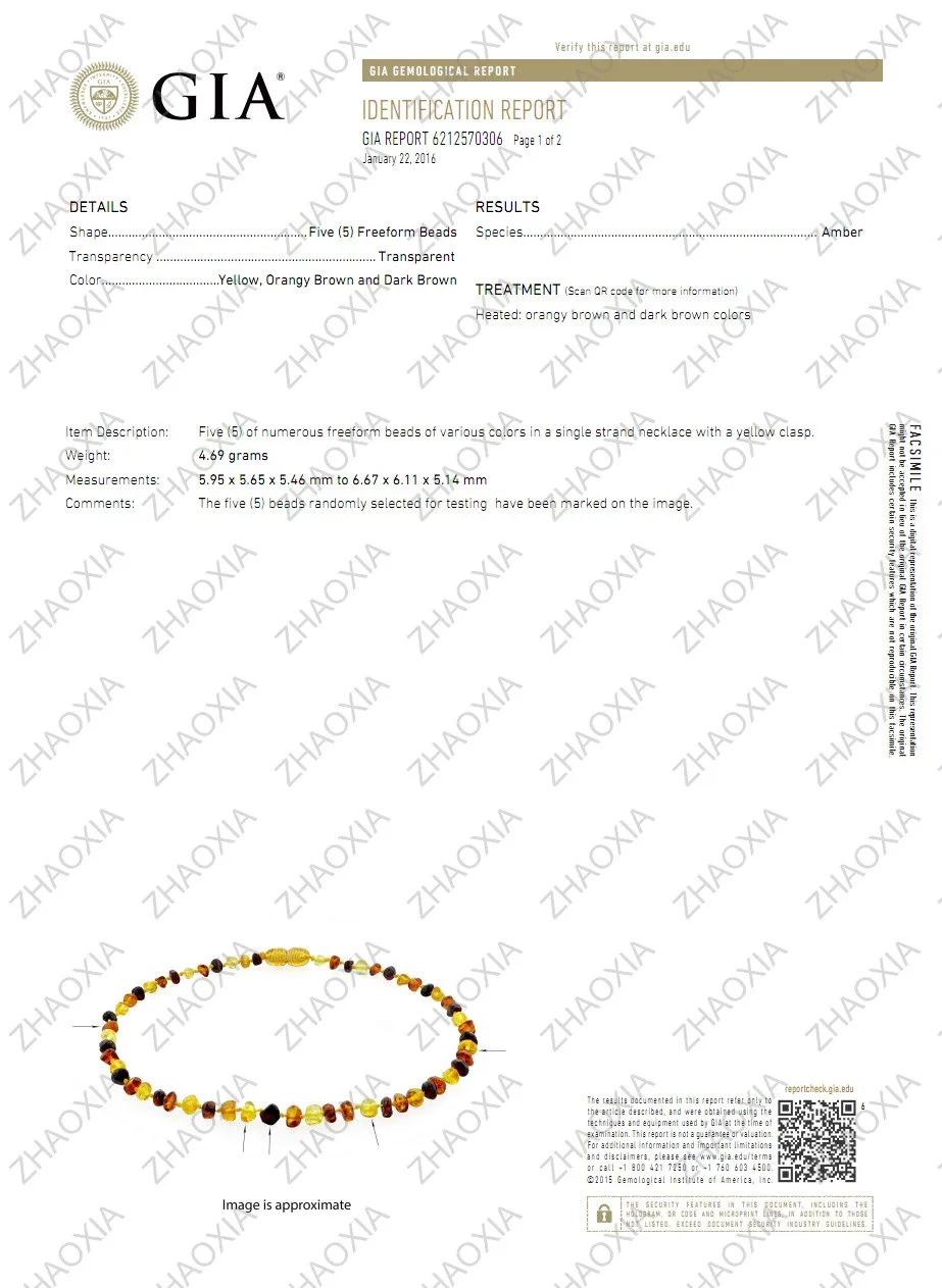 

Amber Teething Necklace/Bracelet for Baby - Simple Package - Lab-Tested Authentic - 7 Sizes - 10 Colors