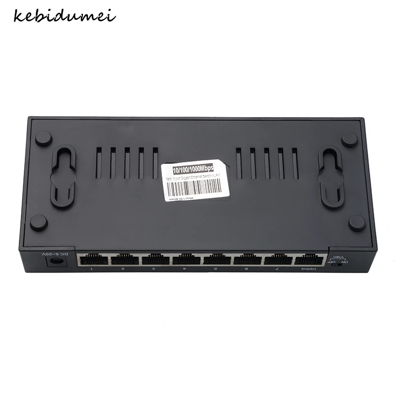 Высокопроизводительный умный гигабитный коммутатор Kebidumei 8 портов 10/100/1000 Ethernet