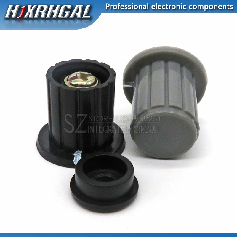 5PCS black grey knob button cap is suitable for high quality WXD3-13 2W WXD3-12 1W turn around special potentiometer | Электронные