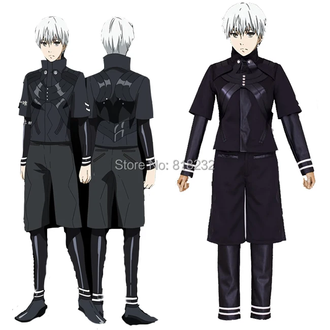 Tokyo Ghouls Kaneki Ken II Fight Униформа пальто куртка наряд аниме костюмы для косплея|anime cosplay