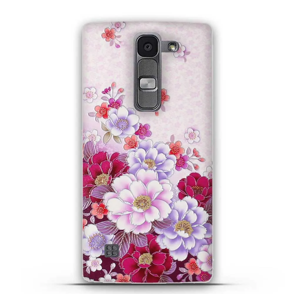 Чехол с 3D цветами для LG Spirit, мягкая задняя крышка из ТПУ, чехол для телефона s для LG Spirit 4G LTE H440Y H420 H422 H440N, силиконовый чехол - Цвет: 14