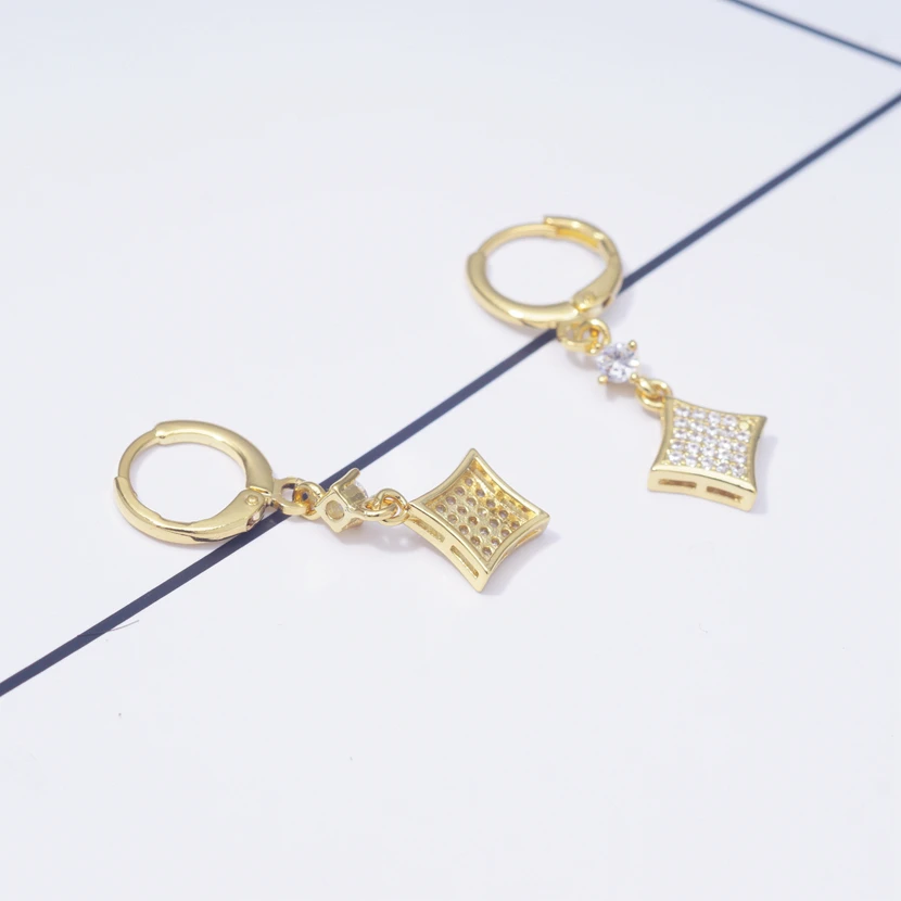 Серьги Квадратные серьги из 2019 в корейском и рыцарском стиле Длинные свисающие