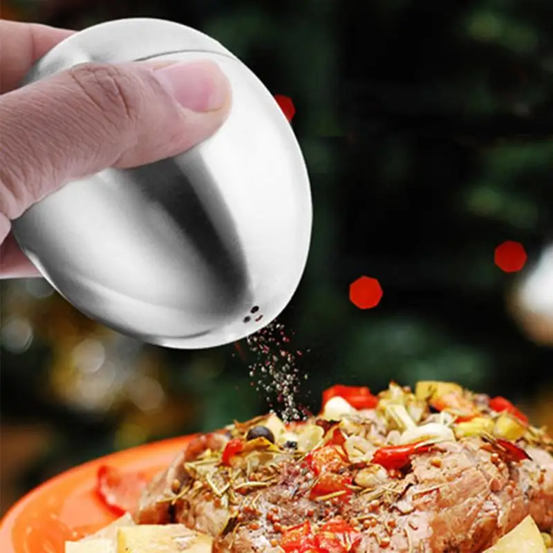 Банка для специй из нержавеющей стали в форме яйца фотошейкер аксессуары кухни