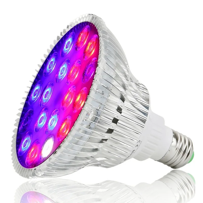 Full Spectrum UV IR 5 шт./лот 54 Вт полный спектр светодиодный светильник для выращивания УФ ИК AC85~ 265 В E27 лампа для роста для комнатных гидропоники цветок Вег теплица - Испускаемый цвет: Full Spectrum UV IR