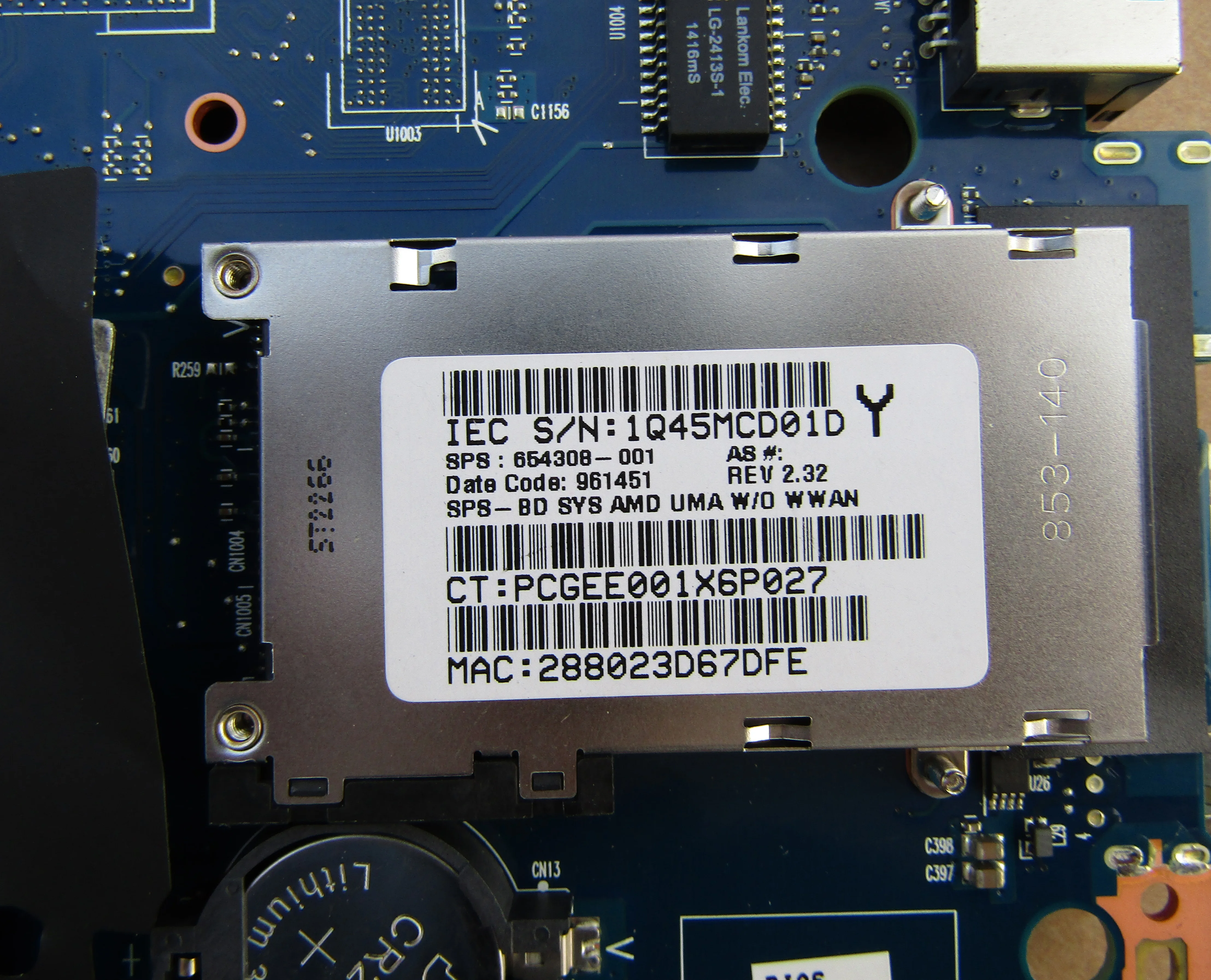 654308-001 для hp ProBook 4535S материнская плата PIXIES-6050A2426501-MB-A03 материнская плата для ноутбука