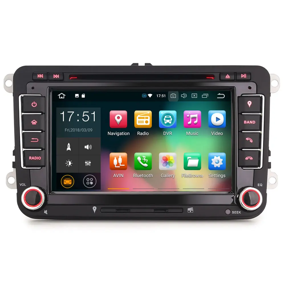 7 &quotAndroid 9 0 OS автомобильный DVD Мультимедиа Навигация GPS радио для Skoda Fabia 2004 2014 &amp combi