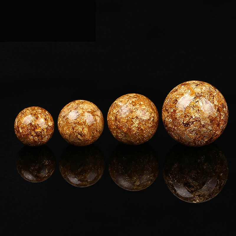 10 шт./лот круглые бусины золотого цвета разделители россыпью для изготовления