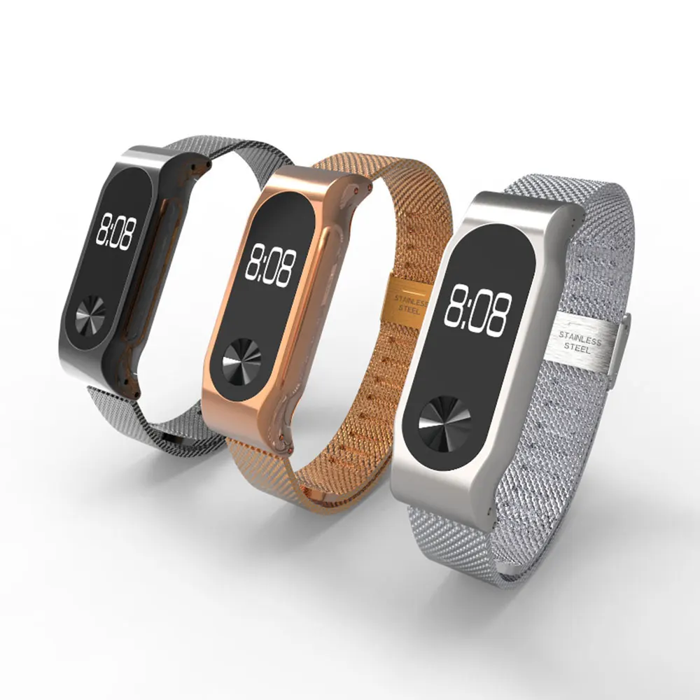 Металлический ремешок для Xiaomi mi Band 2 металлический каркас mi lanese сменный Браслет из нержавеющей стали для Xiao mi 2
