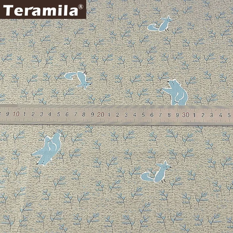 Teramila Новый 100% хлопок саржевая ткань стеганый серый Tecido шитье лоскутное Telas Сделай