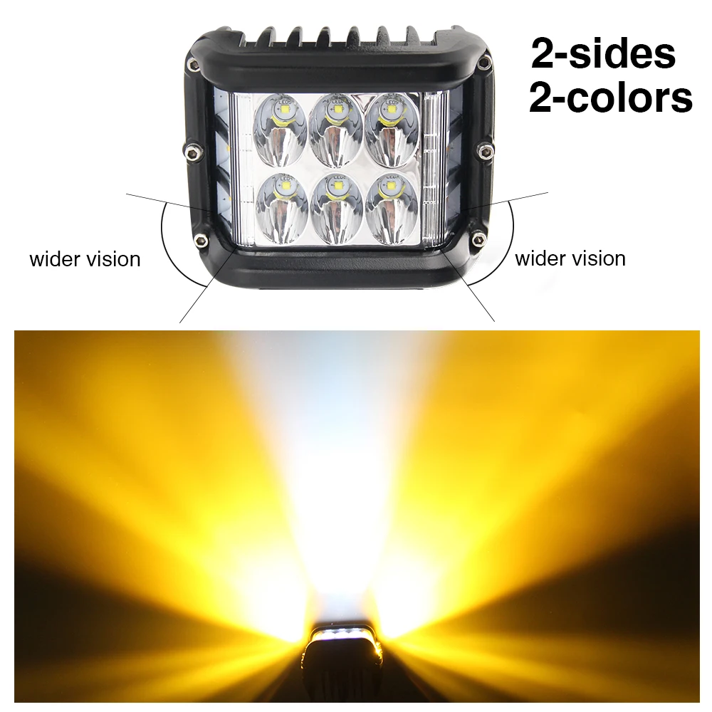 Светодиодный Рабочий фонарь CO LIGHT 4 дюйма 72 Вт 12 В 7D светодиодная фара для