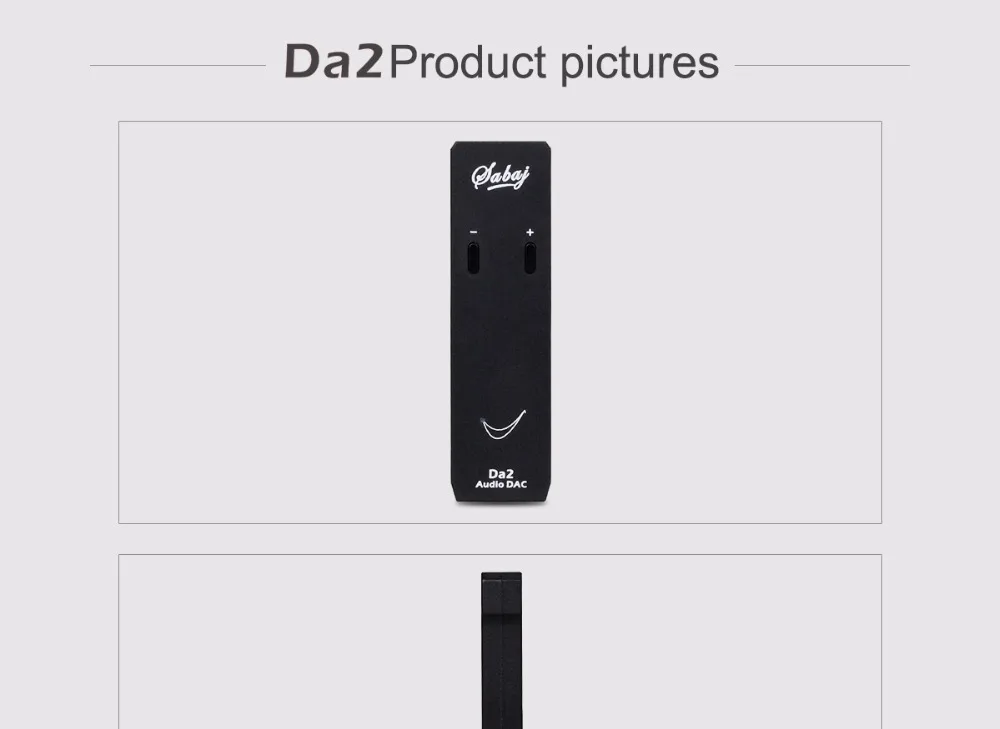 SABAJ Da2 HIFI производительность мини портативный ЦАП и усилитель для наушников USB ЦАП с усилителем для наушников 32 бит/768 кГц