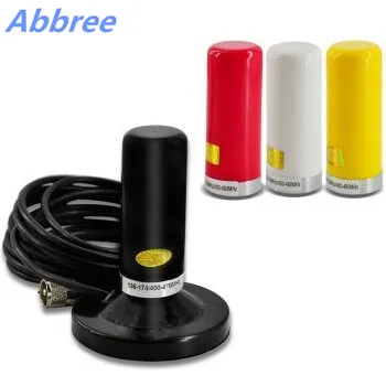 Двухдиапазонная Антенна Abbree VHF UHF с магнитным креплением коаксиальным кабелем 5 м