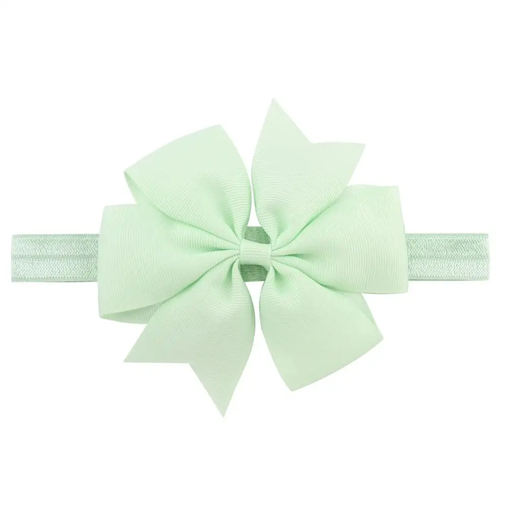 1 шт DIY большой Grosgrain лента-ободок с бантиком головные повязки с бантиком Волосы Резинки заколки для волос аксессуары 654 - Цвет: 19