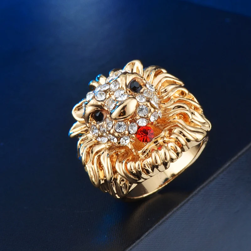 Новинка Женский превосходного качества кольца из чистого золота сплав стразы