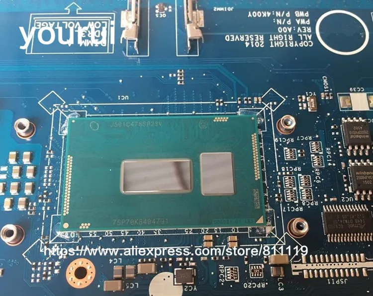 

yourui FOR Dell Latitude E5250 Laptop For motherboard with i7-5600U CPU LA-A891P 01NVYD 1NVYD CN-01NVYD