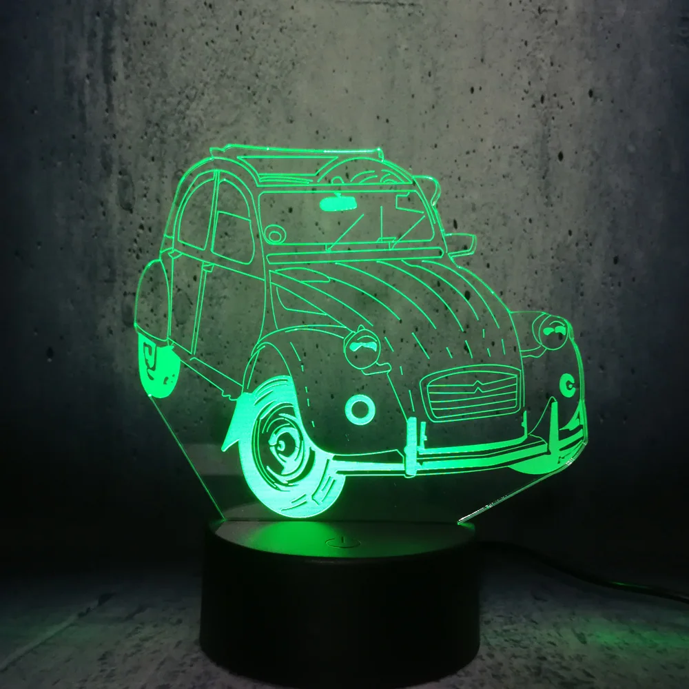 Модель автомобиля 3D светодиодный светильник классический винтажный