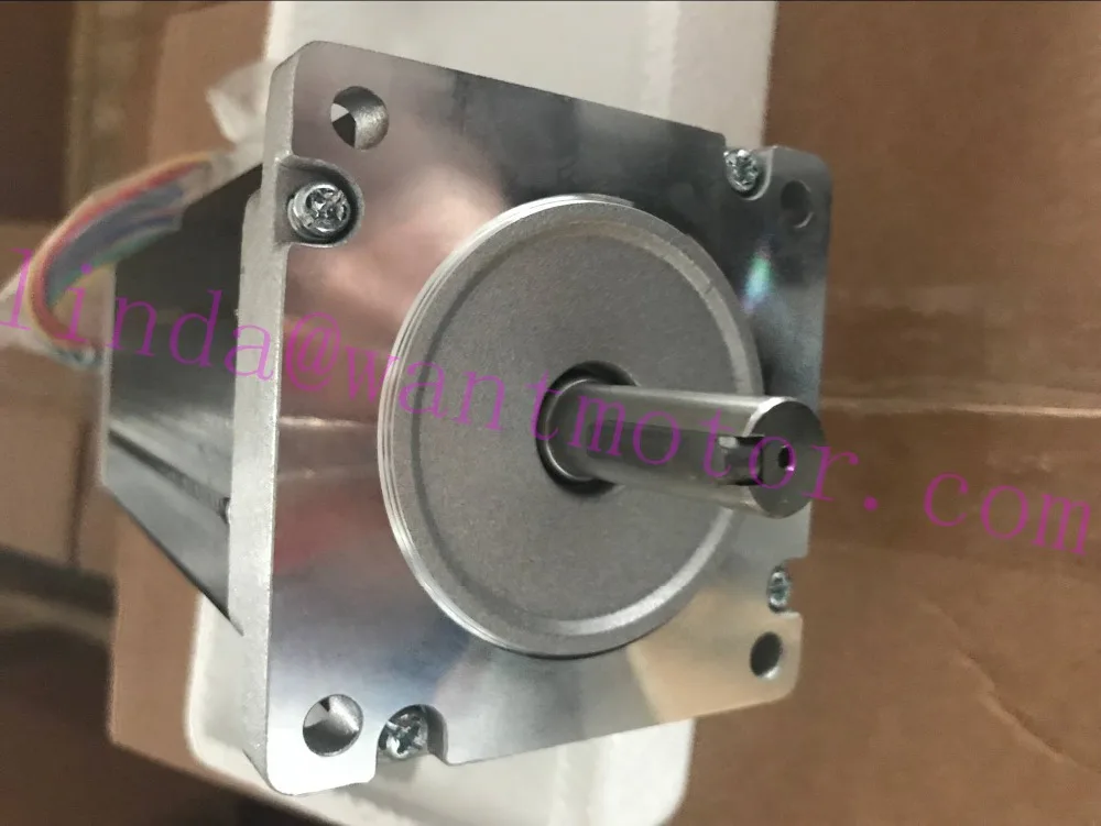 Мощный двигатель! CNC Wantai Nema34 шаговый двигатель 151 унц ин 12 7 мм 6A ключевой путь Вал CE
