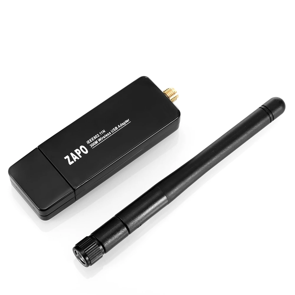 W66L 2dBi антенны 300 Мбит/с USB Беспроводной адаптер 802.11N USB Wi-Fi приемник 2,4 ГГц Wi-Fi Dongle для рабочего стола/ноутбука сетевой карты
