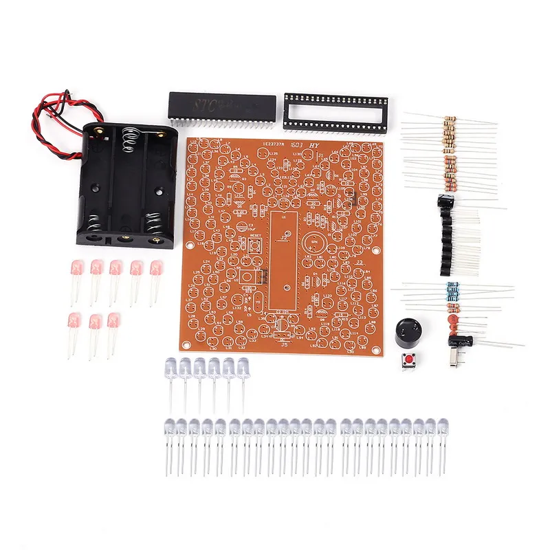 Музыкальная бабочка форма белый светодиодный светильник DIY Kit светильник ing Fun электронный производственный набор для тестирования экзамена соответствия пульт дистанционного управления