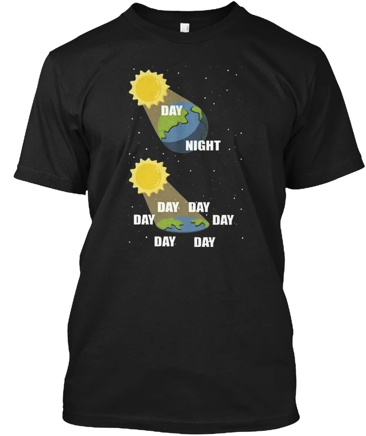 Футболка с надписью Day Night на плоской подошве Earth Science Nighy popular Tagless удобная