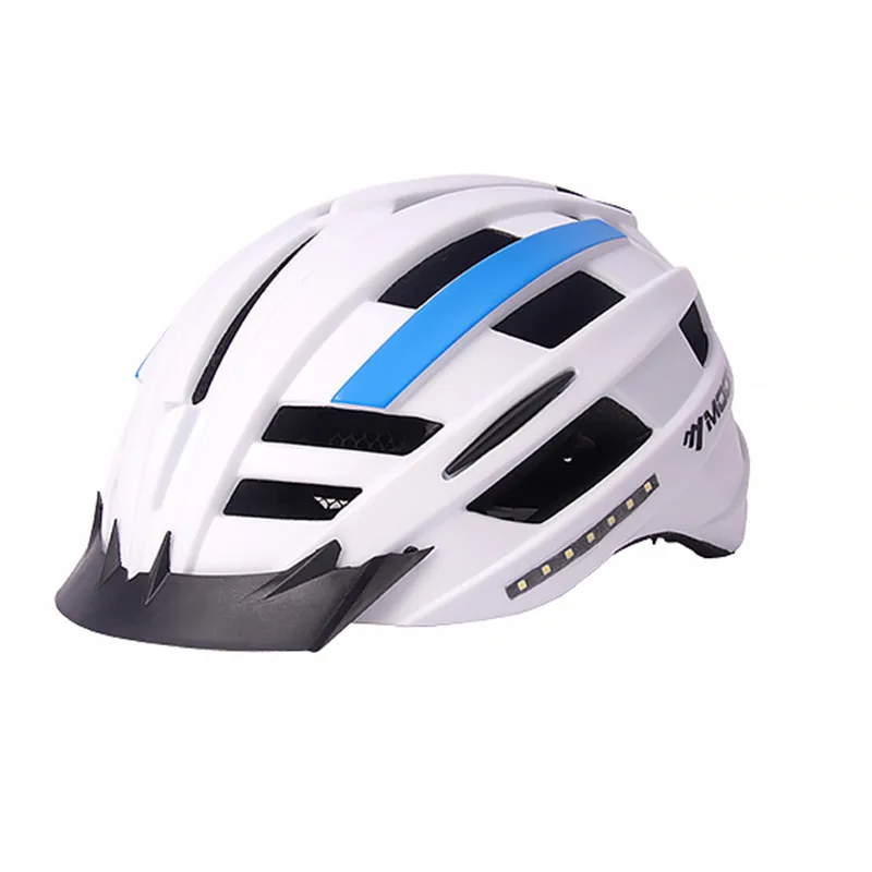 BABAALI Cycling Helmet Intelligent Bluetooth Music ultralight helmet EPS integrated LED men's road night riding Casque 62 | Спорт и