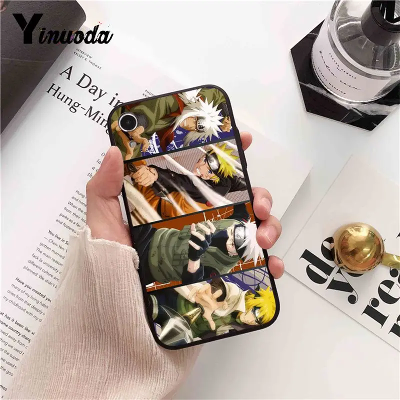 Новый чехол для телефона Yinuoda NARUTO Sasuke Uchiha Uzumaki Kakashi iPhone 8 7 6S Plus X XS MAX 5 5S SE XR