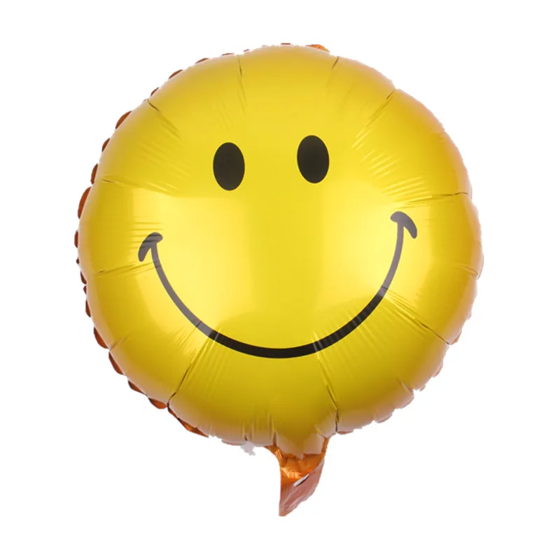 Figure balloon GOGO paity Новые детские игрушки, алюминиевые воздушные шары воздушный шар для вечеринки на день рождения Круглый смайлик - Цвет: Figure balloon