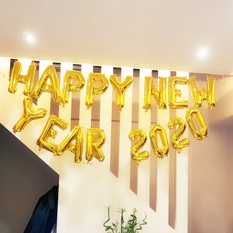 16 32 дюйма номер 2020 воздушные шары с надписью Happy new year Eve декор 2019 Рождественский